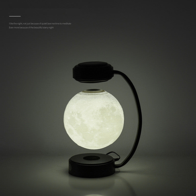 Lámpara de noche LED 3D con forma de luna.